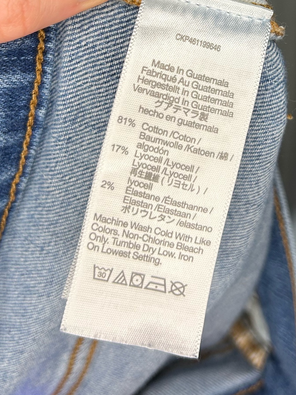 🧺MADEWELL The Perfect Vintage Jean Size 28 Distressed Straight Leg Raw Hem M9244 - Picture 6 of 9